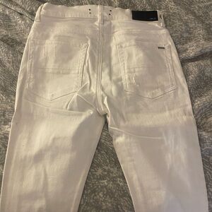 AMIRI Men's Crisp White Skinny Jeans